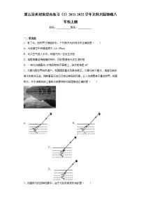 北师大版八年级上册第五章  光现象综合与测试同步达标检测题