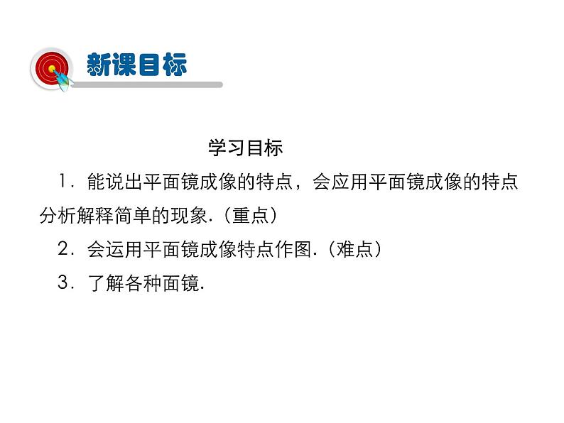 2021-2022学年度沪科版八年级物理上册课件 第2节  平面镜成像03