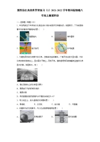 教科版八年级上册第四章 在光的世界里综合与测试随堂练习题