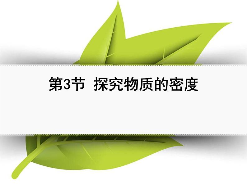 2.3学生实验：探究——物质的密度（12）物理八年级上册-北师大版课件PPT01