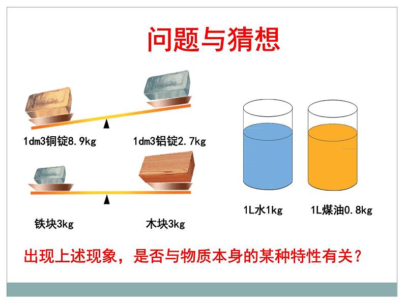 2.3学生实验：探究——物质的密度（10）物理八年级上册-北师大版课件PPT第3页