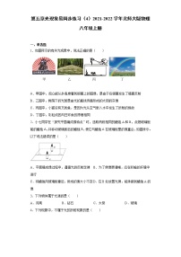 物理八年级上册第五章  光现象综合与测试当堂达标检测题