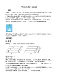 2021年江西省吉安市七校联盟八年级上学期期中物理试题附答案