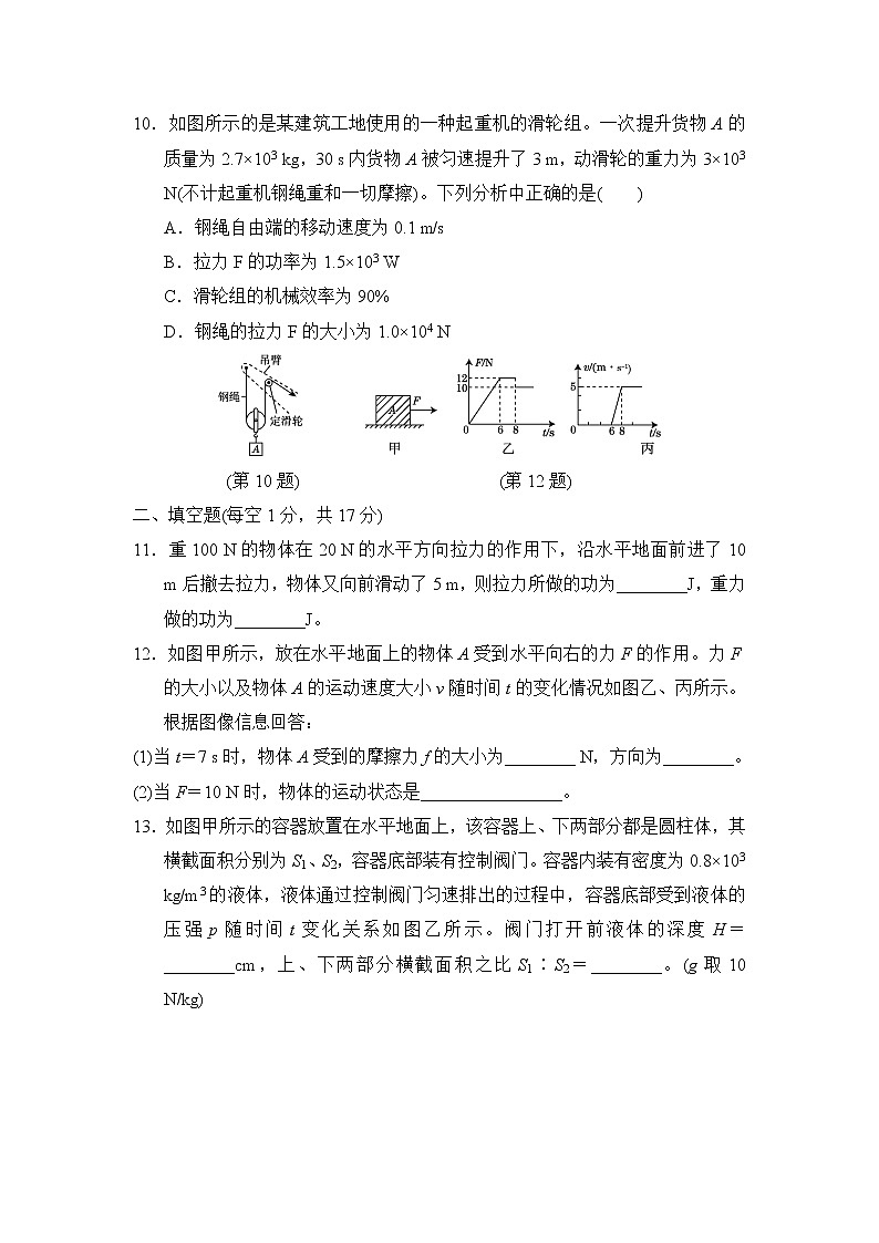 沪科版八年级下册物理 第二学期期末测试卷03