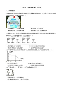 2021年山东省济宁市九年级上学期物理期中考试卷