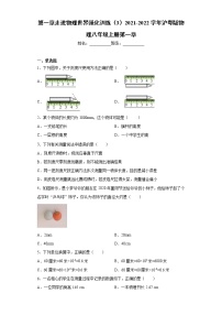 初中第一章 走进物理世界综合与测试精练