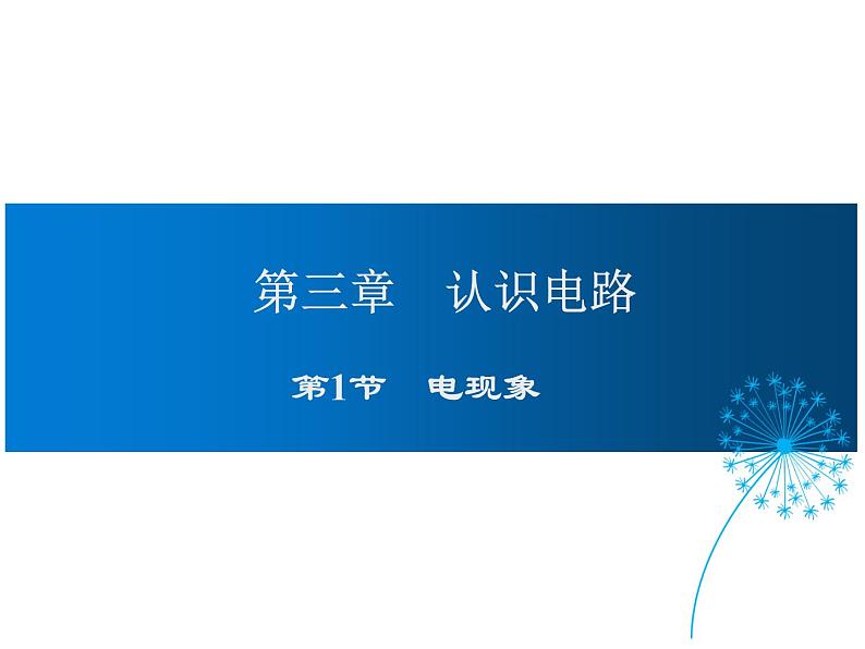 2021-2022学年度教科版九年级物理上册课件 第三章 第1节 电现象第1页