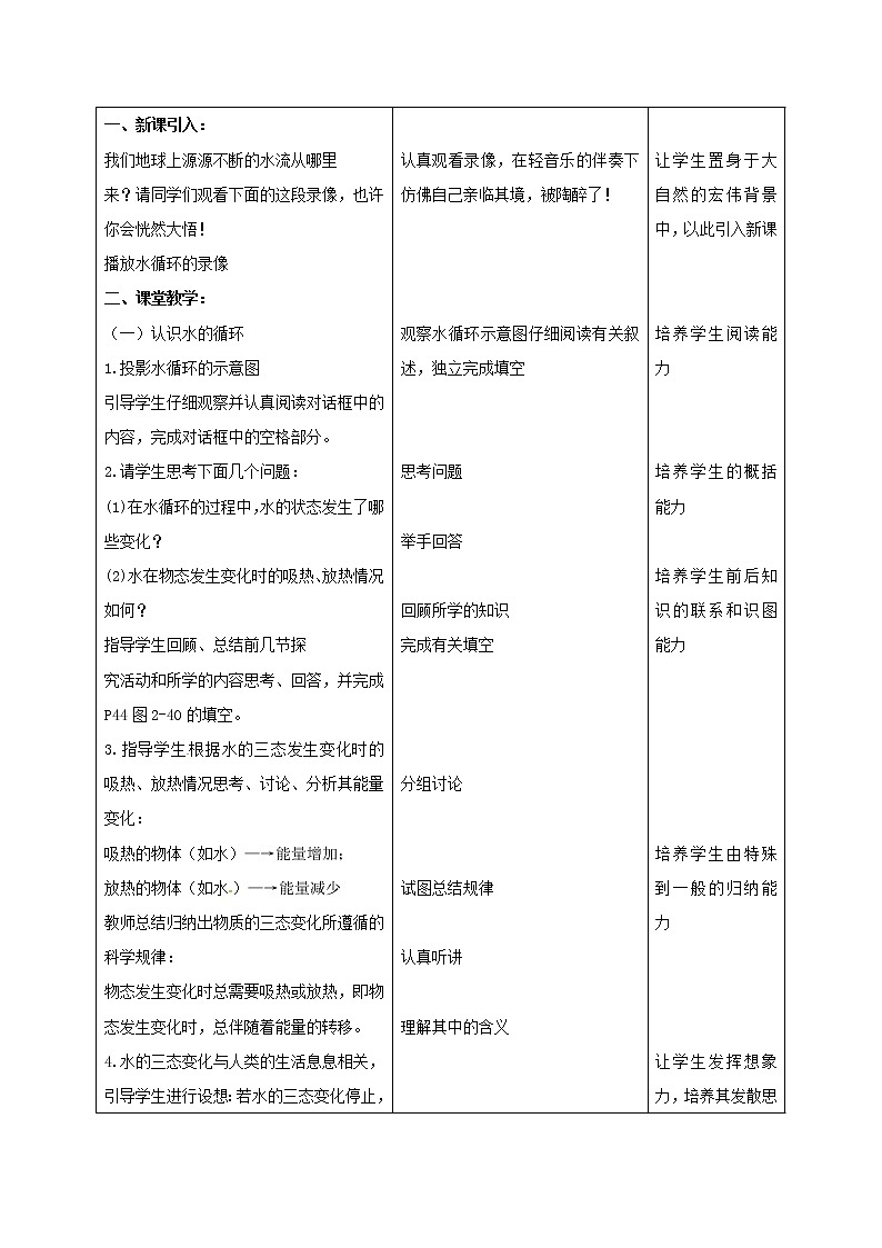 课时2.5  水循环-2021年八年级上册（苏科版）（课件+教案+练习）02