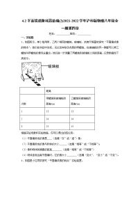 初中物理沪科版八年级全册第二节 平面镜成像课后测评