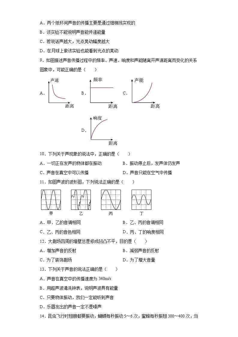 第二章声音与环境错题集（3）2021-2022学年沪粤版物理八年级上册第3页