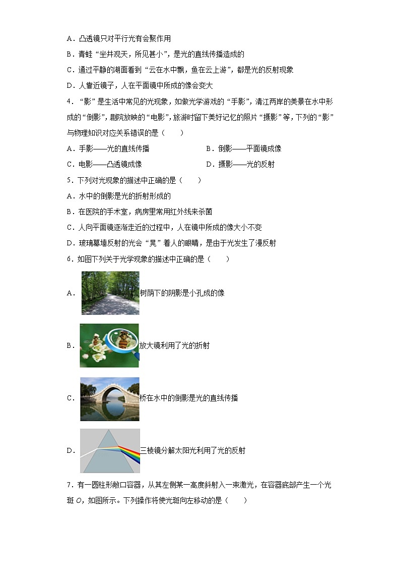 第四章多彩的光强化练习（2）2021-2022学年沪科版物理八年级全一册02