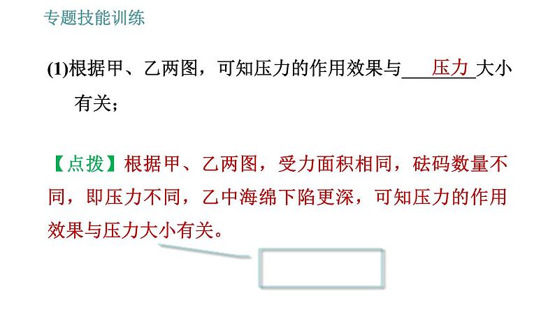 沪科版八年级下册物理 第8章 专训3   压强的科学探究 习题课件第6页