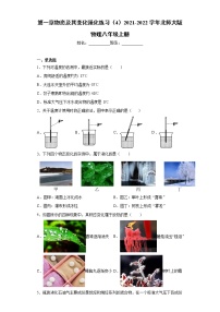 初中物理北师大版八年级上册第一章 物态及其变化综合与测试课时作业