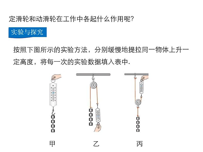 2021-2022学年度北师版八年级物理下册课件 第2节 滑轮第7页