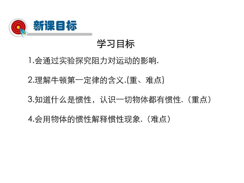 2021-2022学年沪科版八年级物理下册课件 第1节 科学探究：牛顿第一定律第2页