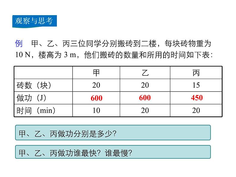 2021-2022学年沪科版八年级物理下册课件第4节 做功的快慢08