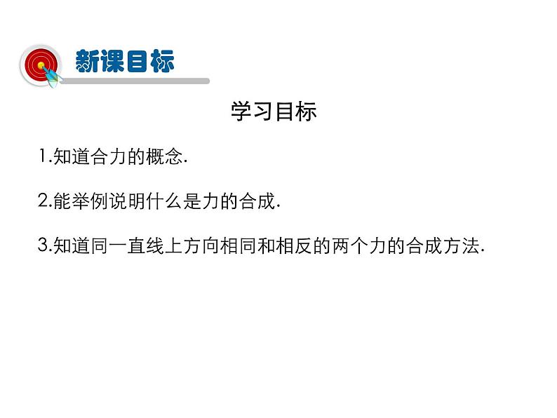 2021-2022学年沪科版八年级物理下册课件第2节 力的合成第2页