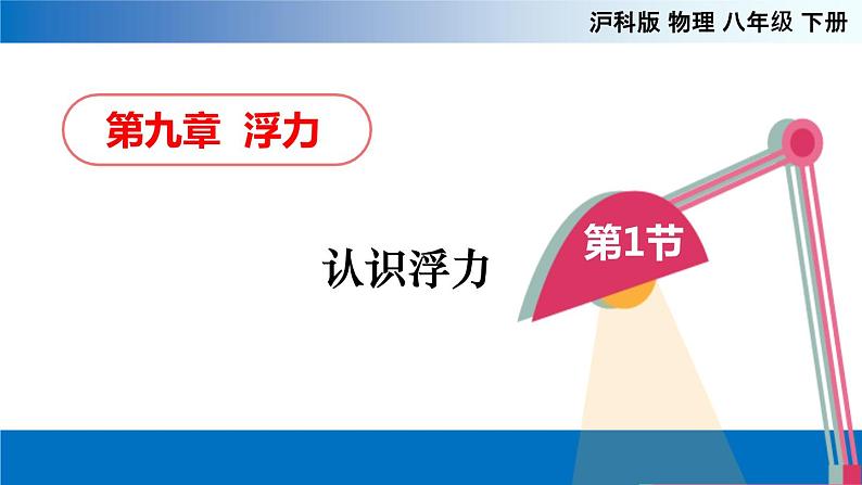 第九章第一节认识浮力八年级物理下册同步备课系列（沪科版）课件PPT第1页