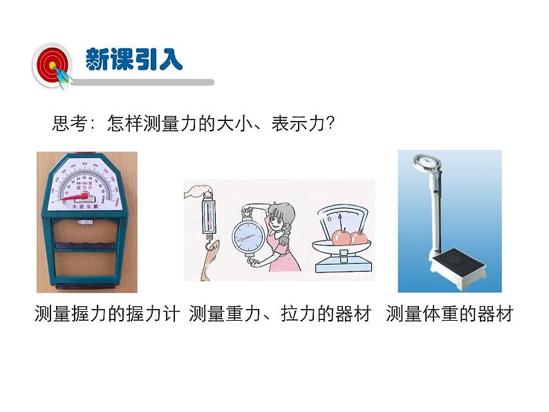 2021-2022学年度沪粤版八年级物理下册课件第2节 怎样测量和表示力第3页