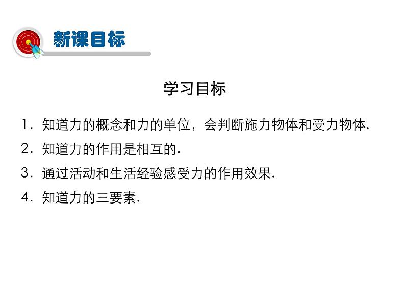 2021-2022学年度沪粤版八年级物理下册课件 第1节 怎样认识力第2页