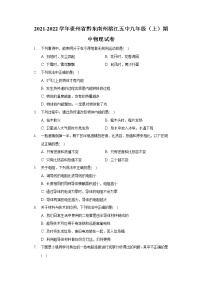 2021-2022学年贵州省黔东南州榕江五中九年级（上）期中物理试卷