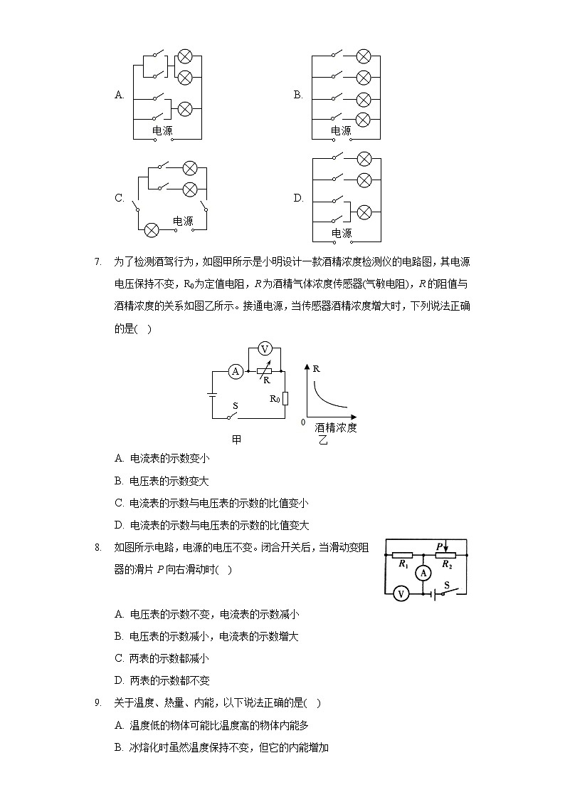 2020-2021学年辽宁省辽阳市灯塔一中九年级（上）期中物理试卷第2页
