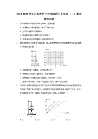 2020-2021学年山东省济宁市邹城四中九年级（上）期中物理试卷