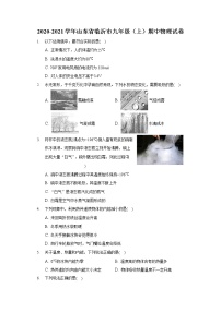 2020-2021学年山东省临沂市九年级（上）期中物理试卷