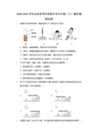 2020-2021学年山东省枣庄实验中学九年级（上）期中物理试卷