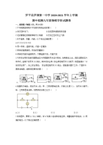 罗平县罗雄第一中学2020-2021学年上学期期中检测九年级物理学科试题卷