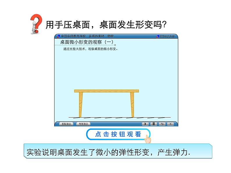 2021-2022学年度教科版八年级物理下册课件第3节  弹力 弹簧测力计第8页