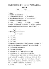 初中物理北师大版八年级上册第五章  光现象综合与测试课后作业题