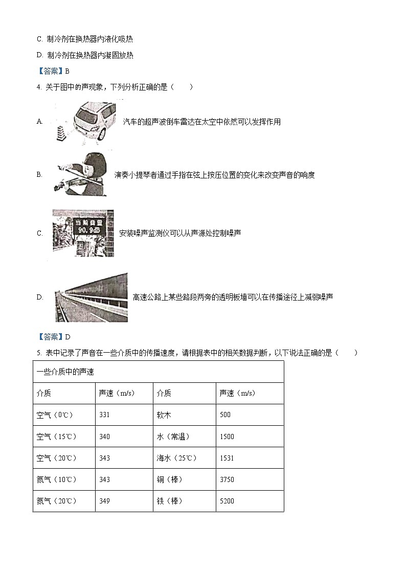广东省广州市越秀区2020-2021学年八年级（上）期末考试物理试题+答案02