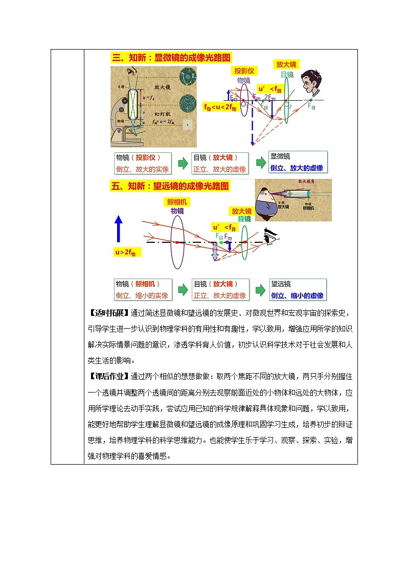 课时5.5  显微镜和望远镜-八年级上册（人教版）（课件+教案+练习）03