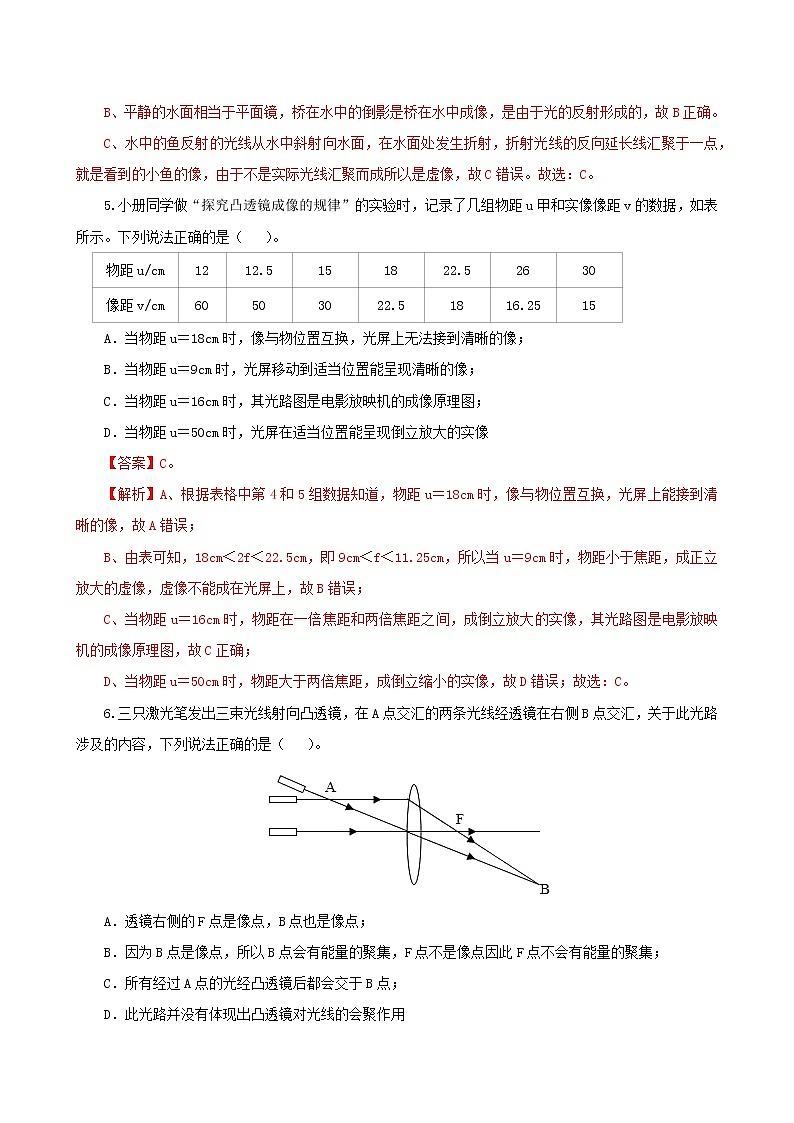 课时5.6  透镜及其应用复习总结-八年级上册（人教版）（课件+教案+练习）03