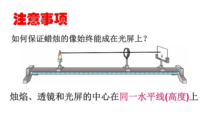 2020_2021学年初中物理八年级上册3.6-探究凸透镜成像规律课件 沪粤版06