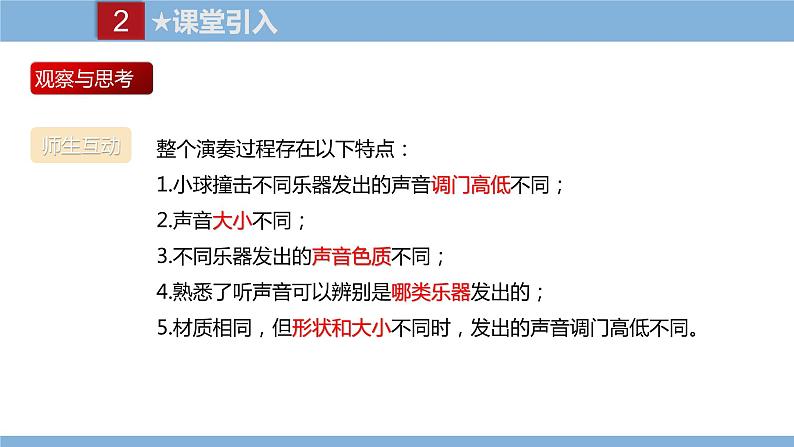 2021-2022学年初中物理教科版八年级上册 3.2  乐音的三个特征 同步教学课件第3页