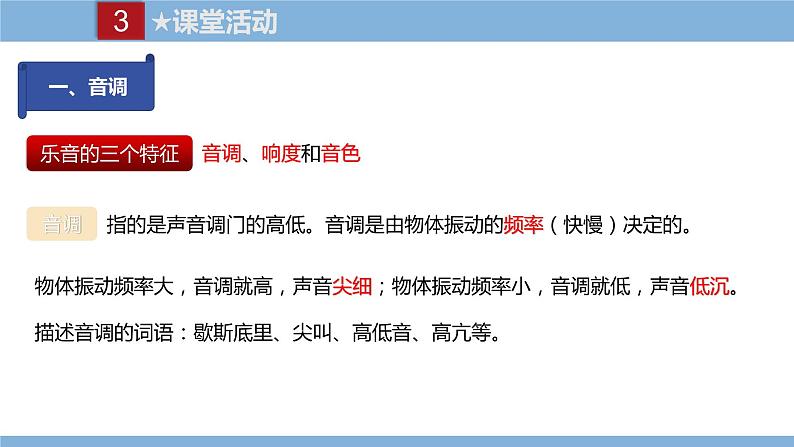 2021-2022学年初中物理教科版八年级上册 3.2  乐音的三个特征 同步教学课件第6页