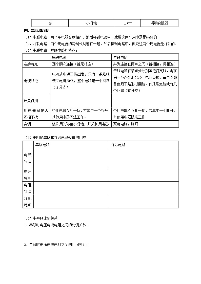 人教版九年级物理第13讲：电路、欧姆定律单元训练第2页