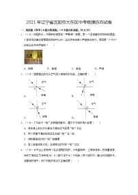 2021年辽宁省沈阳市大东区中考物理仿真试卷