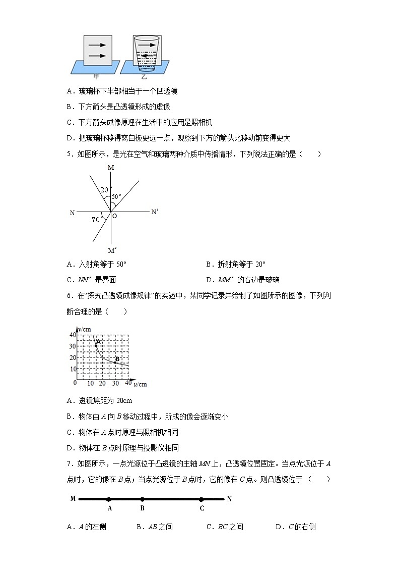 第二章光2021-2022学年沪教版物理八年级第一学期复习（3）试卷第2页