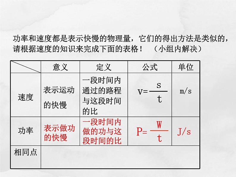 沪科版八年级全册 物理 课件 10.4做功的快慢304