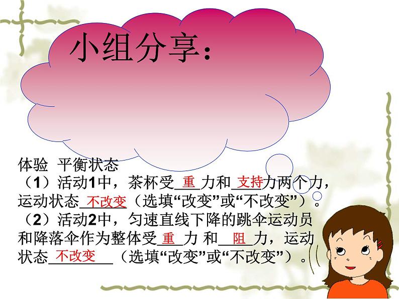 沪科版八年级全册 物理 课件 7.3力的平衡406