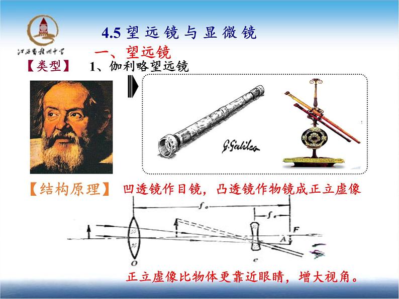 苏科版八年级上册 物理 课件 4.4望远镜与显微镜第5页