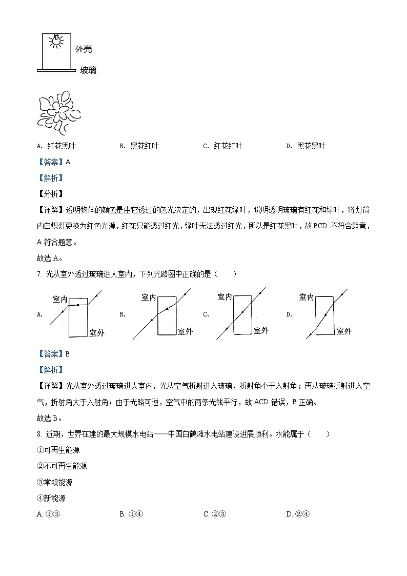 2021年江苏省常州市中考物理试题（原卷+解析）03