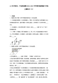 2021学年3 科学探究：平面镜成像当堂达标检测题