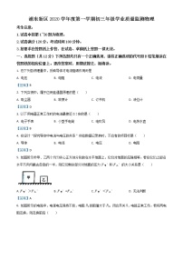 2021年上海市浦东新区中考一模物理试题（2020-2021学年度第一学期学业质量监测九年级物理试题）