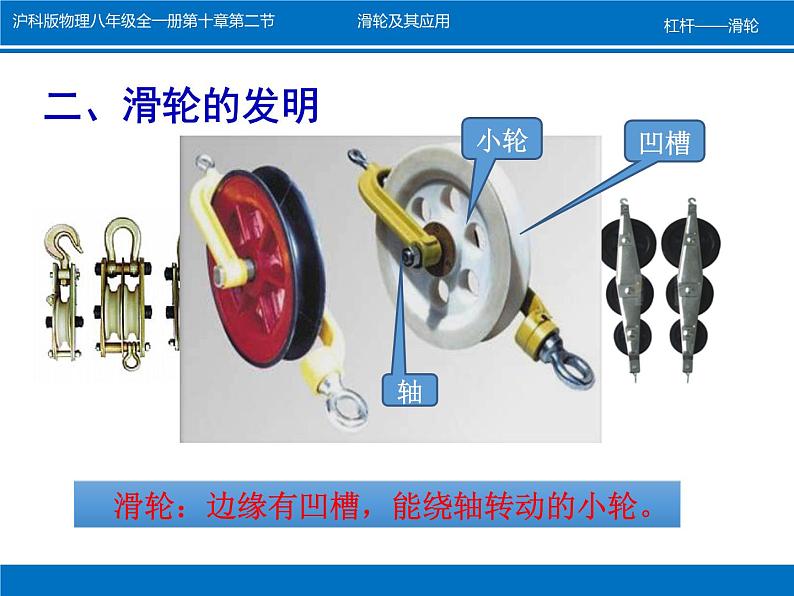 沪科版八年级全册 物理 课件 10.2滑轮及其应用403