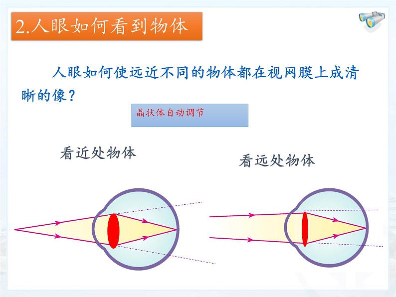 人教版八年级上册 物理 课件 5.4眼睛和眼镜第8页