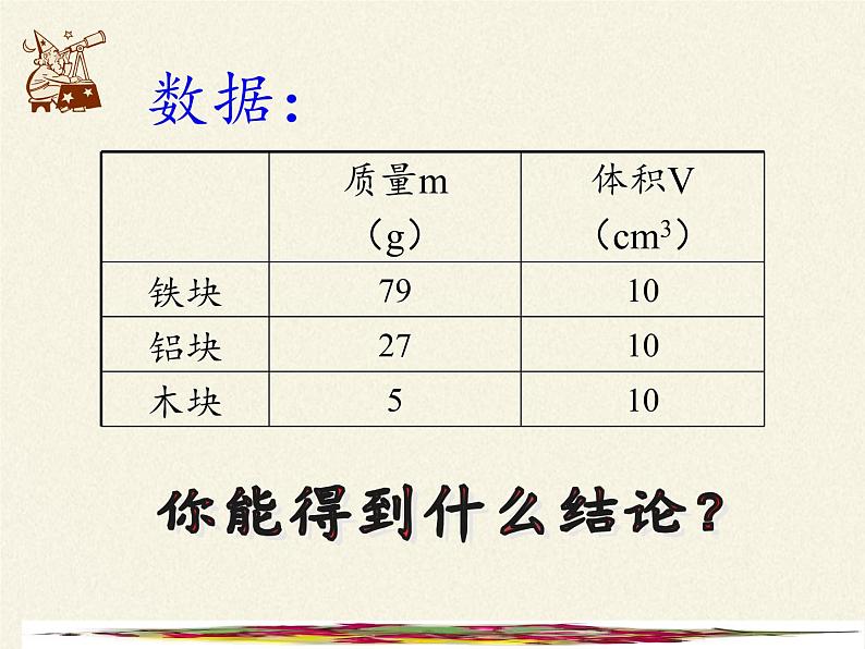 人教版八年级上册 物理 课件 6.2密度03